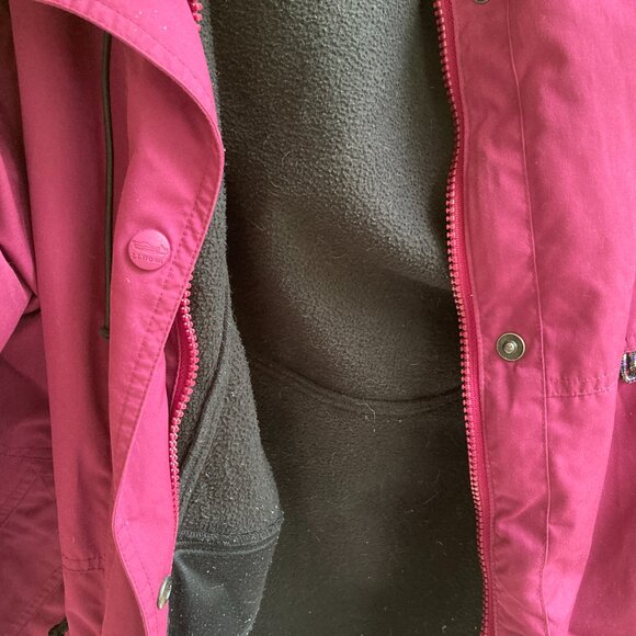 L.L. BEAN BOMBER JACKET  M Fleece Lined Women Vintage - Picture 2 of 12